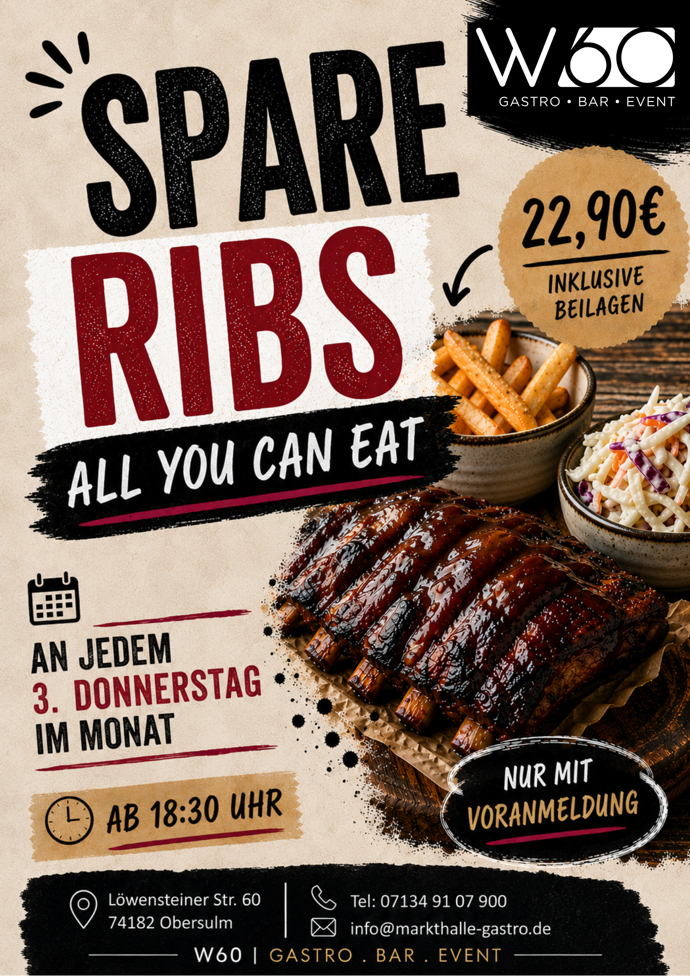 Spare Ribs 'all you can eat'