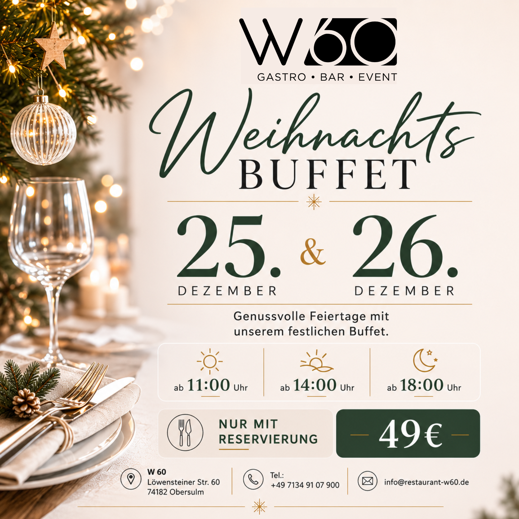 Weihnachtsbuffet